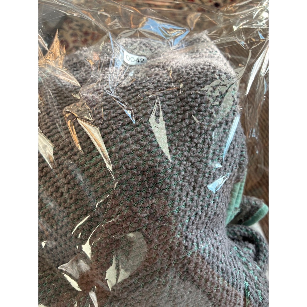 Jadelynn Brooke Cowl Neck Sweater Womens Small Grey Turqoise Lagenlook Granola - Picture 8 of 8